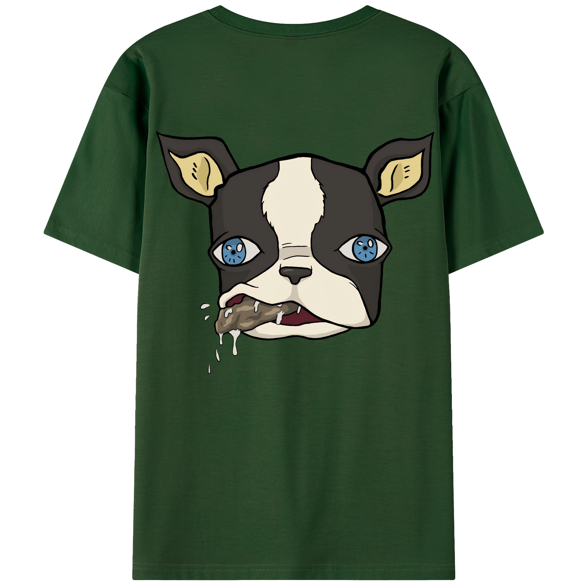 （画像用） ジョジョの奇妙な冒険 イギー JoJo's Bizarre Adventure Iggy 綿100％半袖Tシャツ（背面プリント）